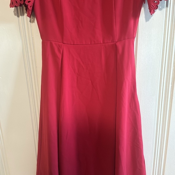 Fit and Flare Style Red H&M Dress with Flowy Sleeves - Size 2 - Picture 6 of 8